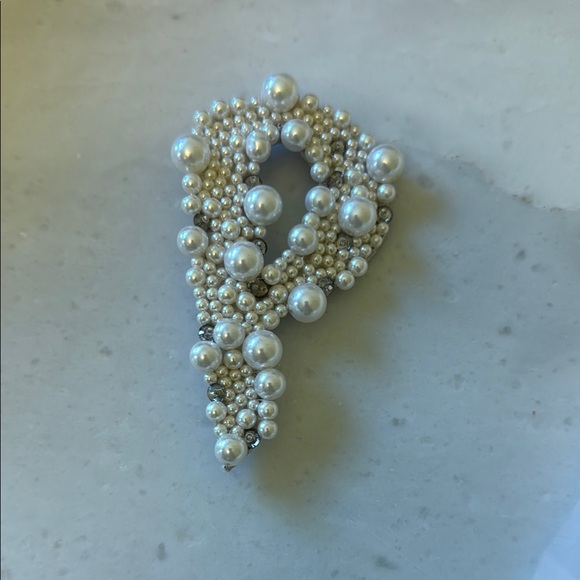 New ERDEM Pearl and Crystal Brooch \
